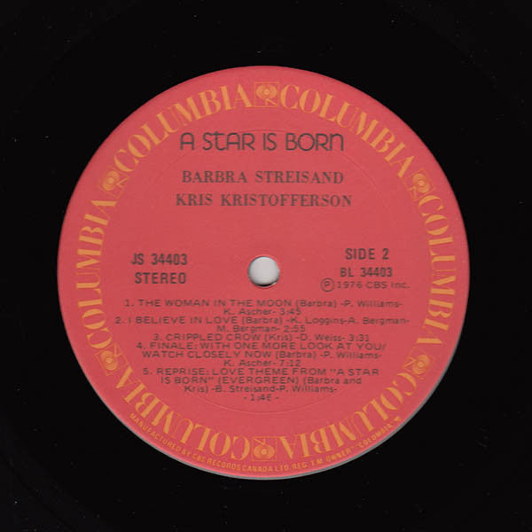 A Star Is Born Barbra Streisand,Kris Kristofferson