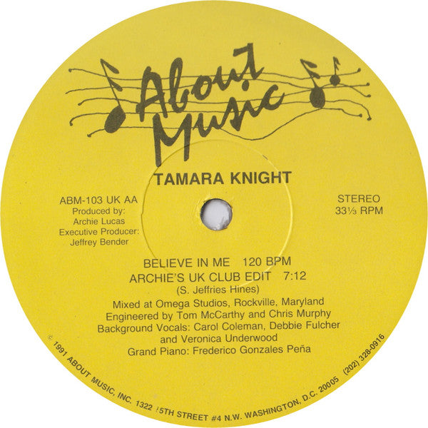 Believe In Me Tamara Knight