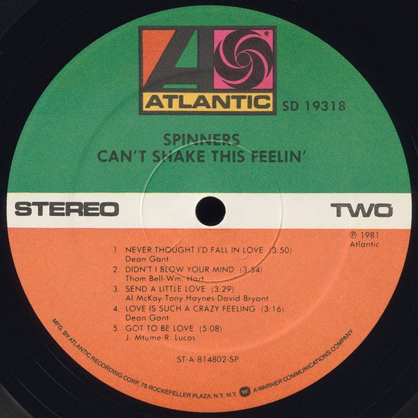 Can't Shake This Feelin' Spinners