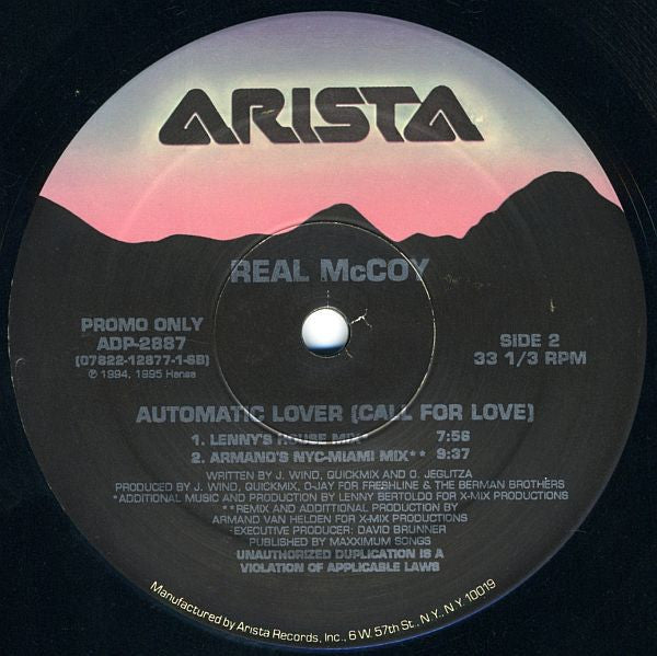 Automatic Lover (Call For Love) Real McCoy