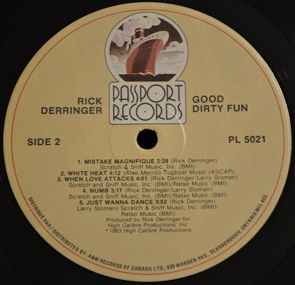 Du bon plaisir sale Rick Derringer