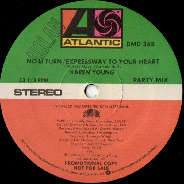 No U Turn / Expressway To Your Heart Karen Young