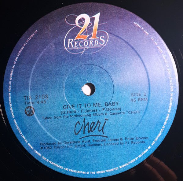 Star Struck / Give It To Me Baby Cheri