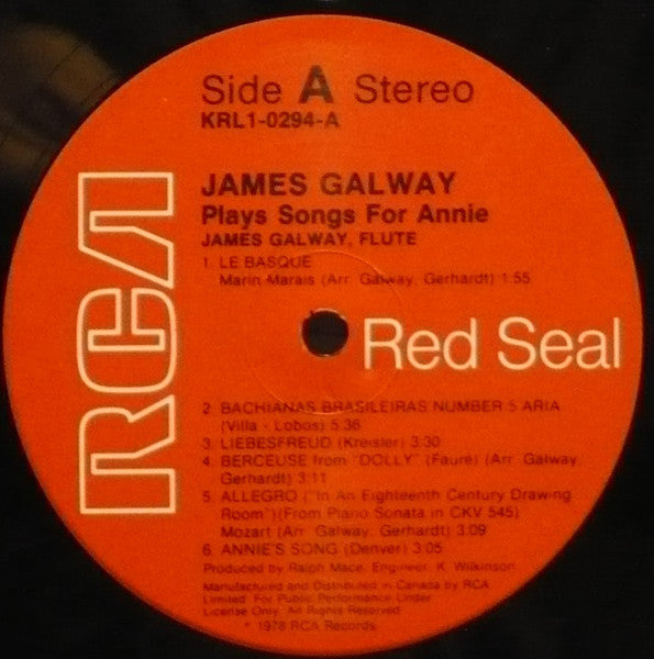 James Galway joue des chansons pour Annie James Galway