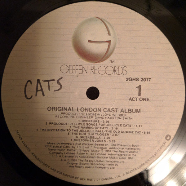 Cats : Album original du casting londonien Andrew Lloyd Webber