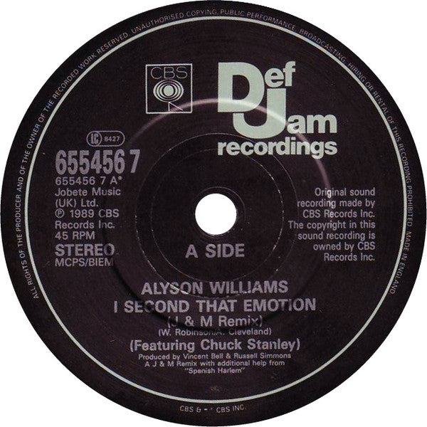 I Second That Emotion Alyson Williams