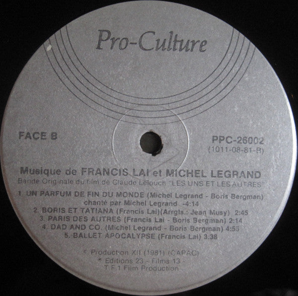 Les Uns Et Les Autres (Bande Originale Du Film) Francis Lai, Michel Legrand