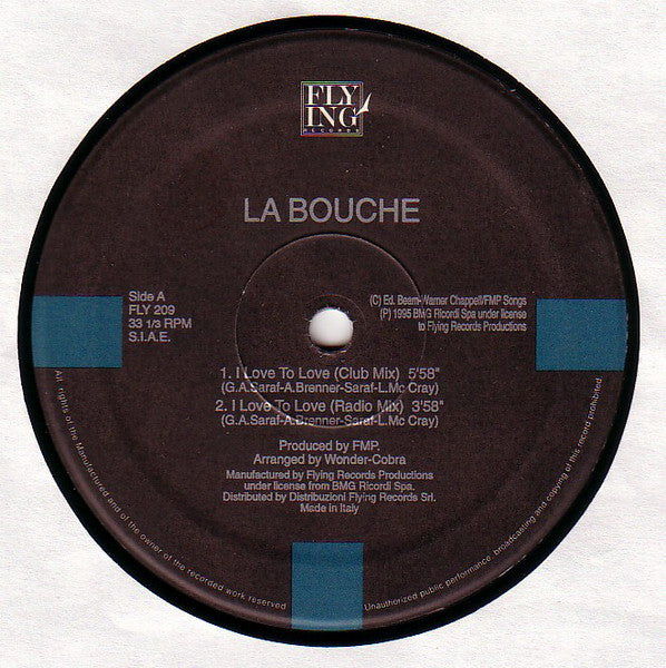 I Love To Love / Forget Me Nots La Bouche