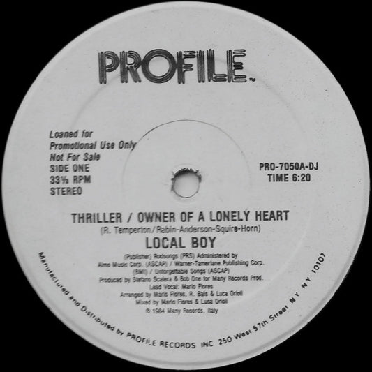 Thriller / Owner Of A Lonely Heart | Rectangle Triangle