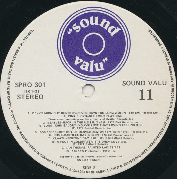 Now Playing - "Sound Valu" - Volume Two | Rectangle Triangle