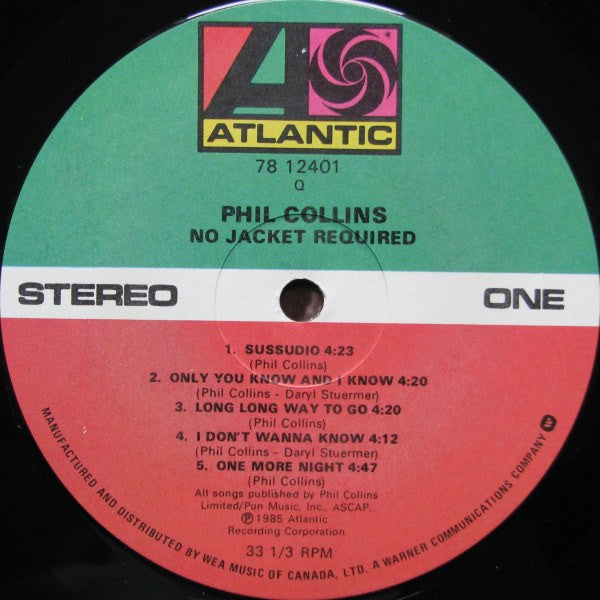 No Jacket Required 3 Phil Collins
