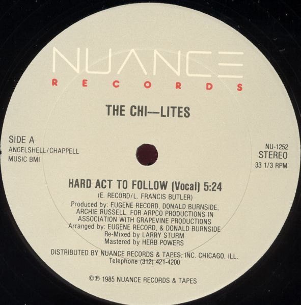 Hard Act To Follow 2 The Chi-Lites