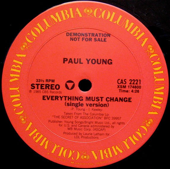 Everything Must Change Paul Young