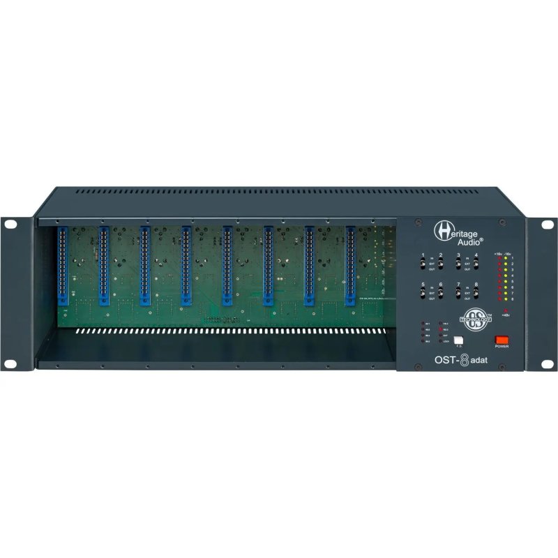 Heritage Audio OST8-ADAT 8-Slot 500 Series Rack With ADAT Output 24bit / 192kHz