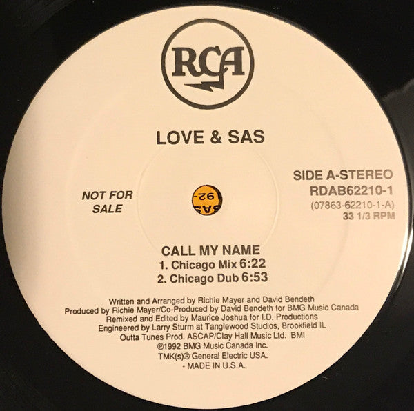 Call My Name 4 Love & Sas