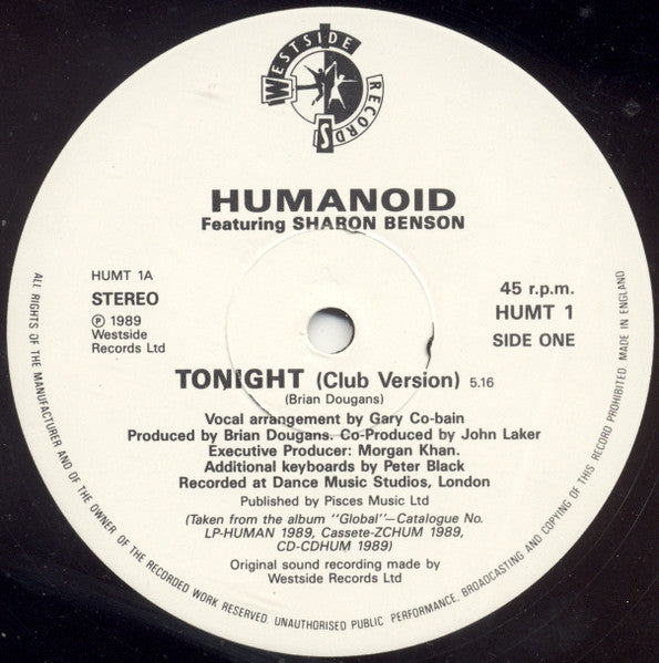 Tonight Humanoid,Sharon Benson