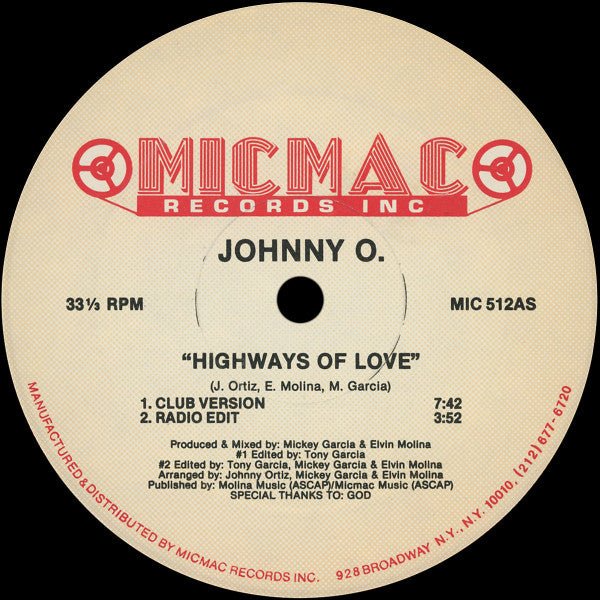 Les autoroutes de l'amour Johnny O