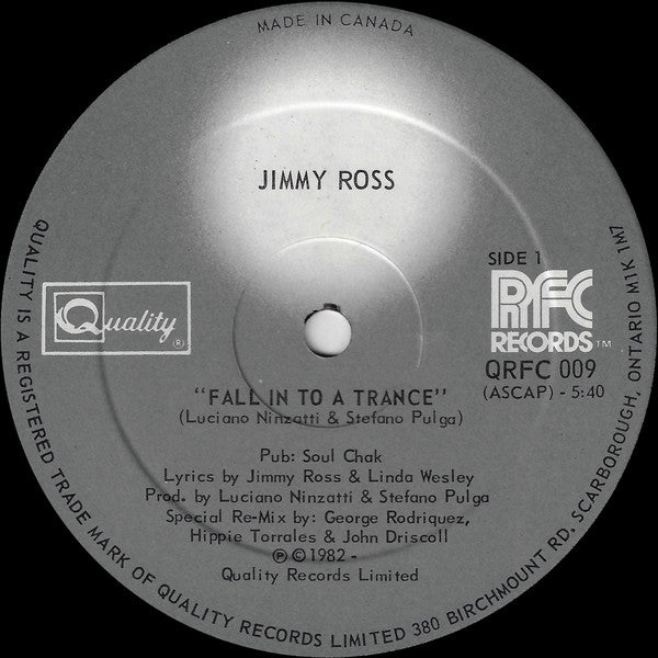 Fall In To A Trance Jimmy Ross