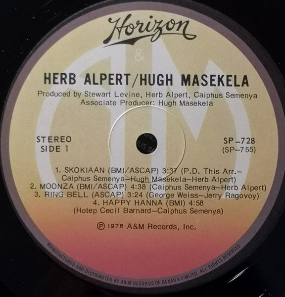 Herb Alpert / Hugh Masekela Herb Alpert, Hugh Masekela