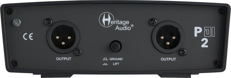 Heritage Audio P-DI-2 Passive 2-channel Vintage-style Direct Box with Ground Lift, -15dB Pad, and Thru Outputs 