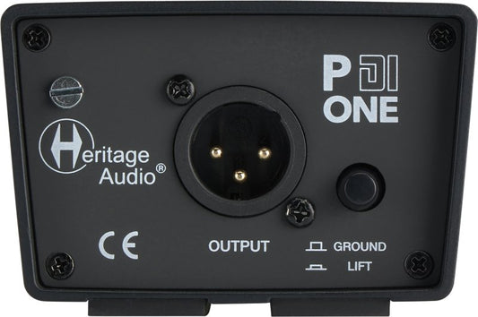 Heritage Audio P Di One Passive 1-channel Vintage-style Direct Box with Ground Lift, -15dB Pad, and Thru Output