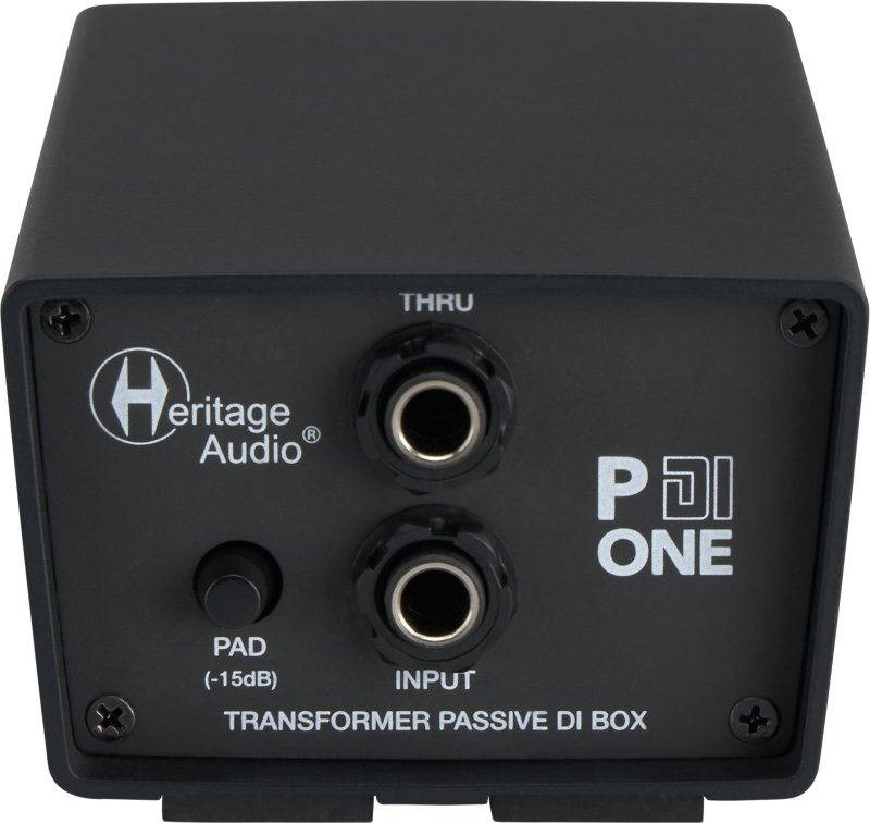 Heritage Audio P Di One Passive 1-channel Vintage-style Direct Box with Ground Lift, -15dB Pad, and Thru Output 