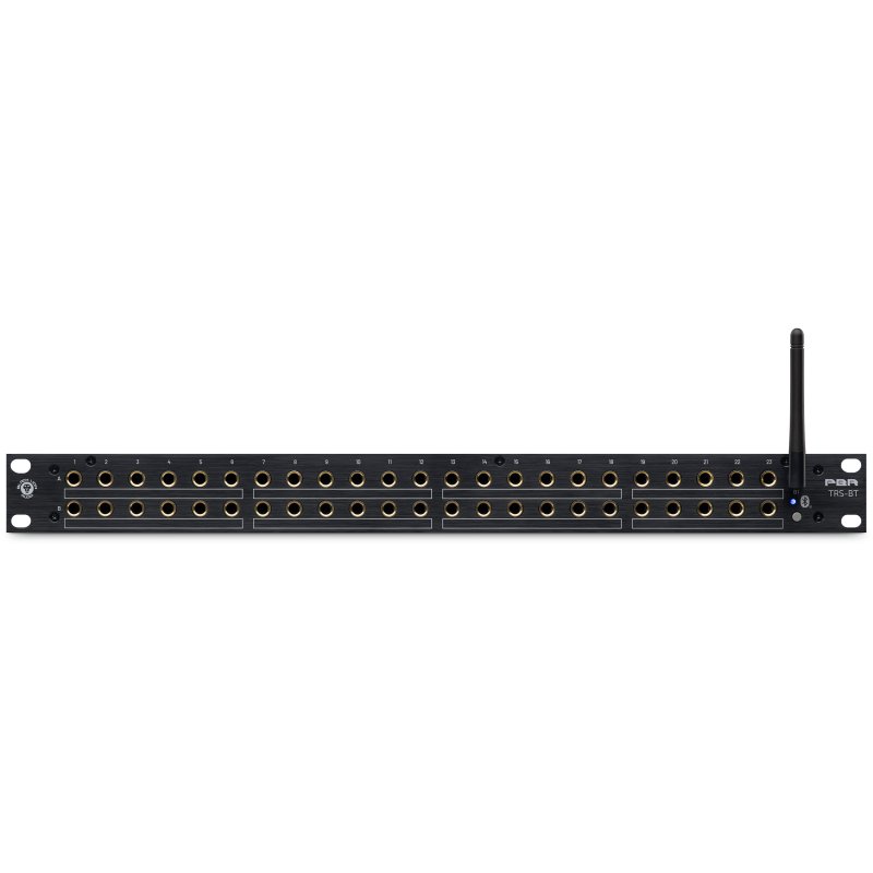 Black Lion Audio Pbr Trs Bt 46-point Patchbay with Bluetooth and 94 Gold-plated TRS Connectors 