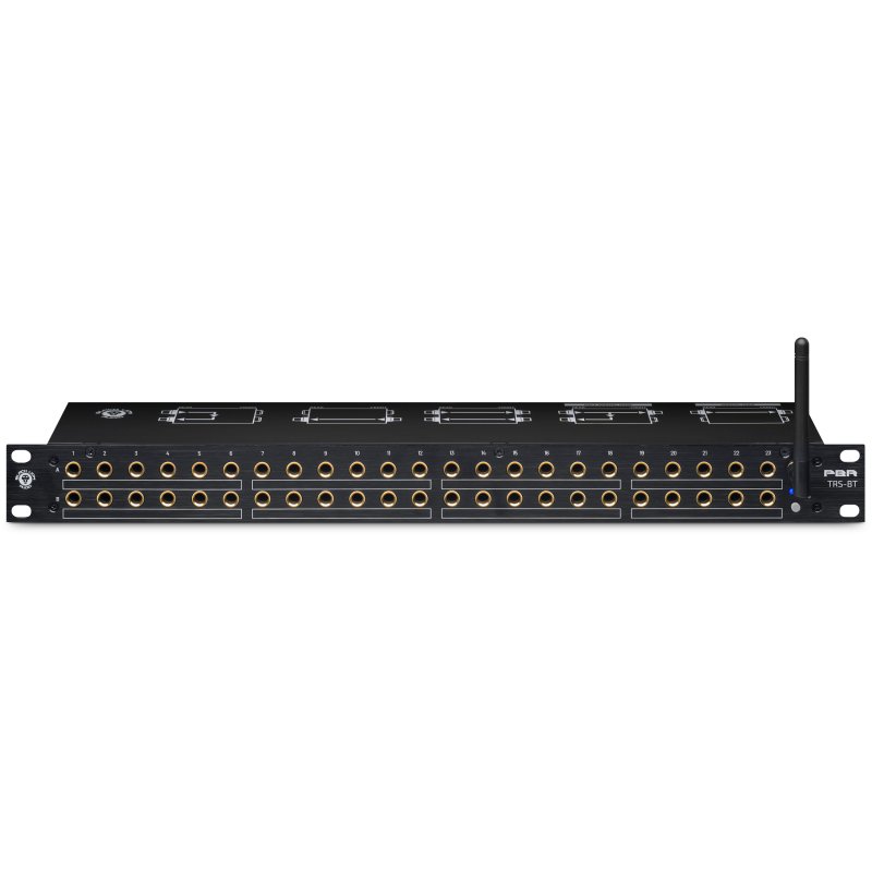 Black Lion Audio Pbr Trs Bt 46-point Patchbay with Bluetooth and 94 Gold-plated TRS Connectors