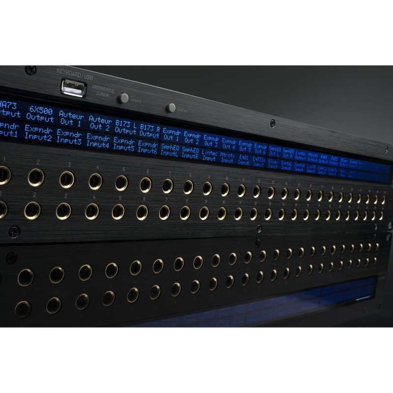 Black Lion Audio PBR-TRS3-LIT 48-Point Gold-Plated TRS Patchbay with LCD Displays