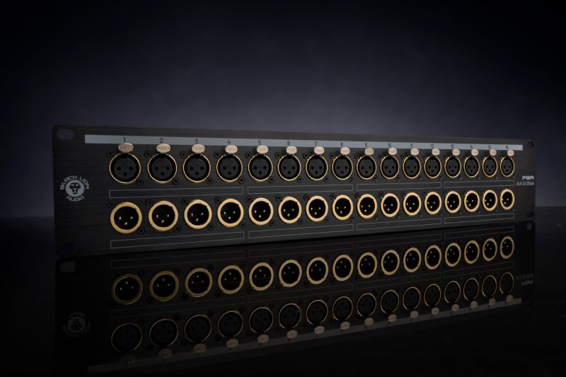 Black Lion Audio PBR-XLR-32-DSUB 32-Point Gold-Plated XLR / DB25 Patchbay