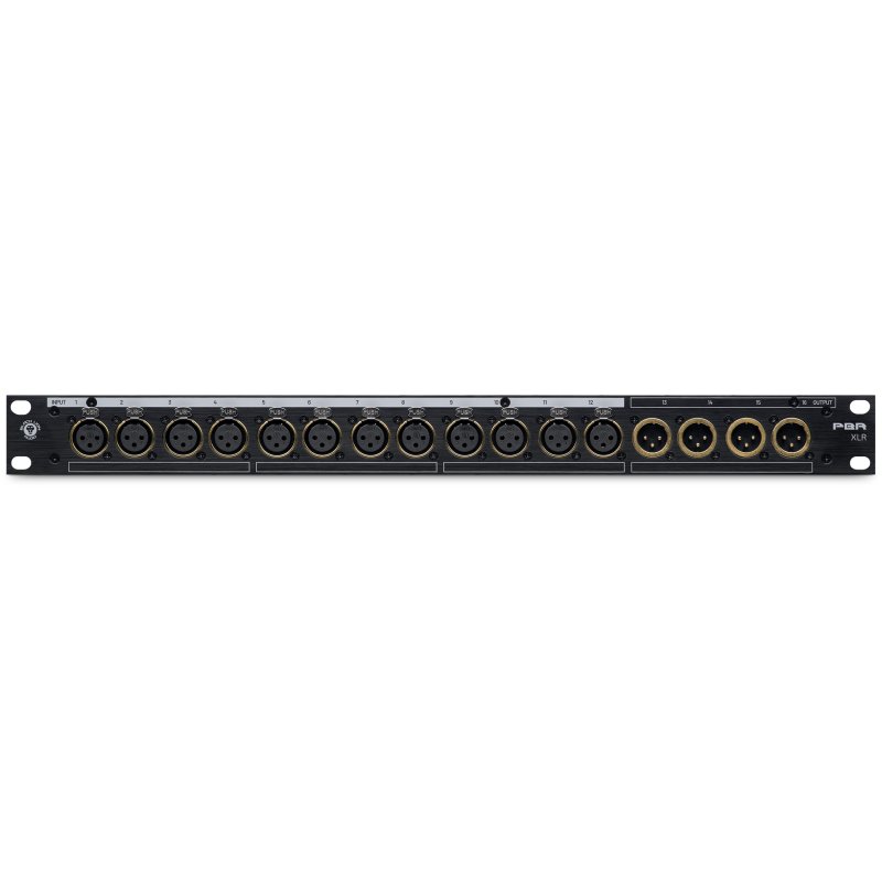 Black Lion Audio Pbr Xlr 16-point Patchbay with 32 Gold-plated XLR Connectors