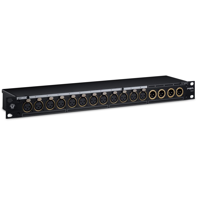 Black Lion Audio Pbr Xlr 16-point Patchbay with 32 Gold-plated XLR Connectors 