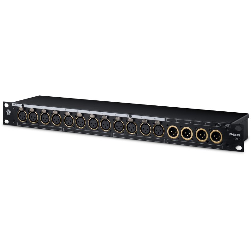 Black Lion Audio Pbr Xlr 16-point Patchbay with 32 Gold-plated XLR Connectors 
