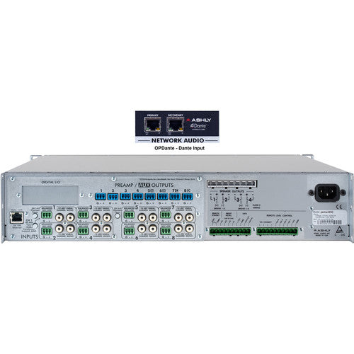 Ashly PEMA-4250.70D 4-Channel 1000W Pema Network Power Amplifier with OPDante Card & Protea DSP Software Suite (70V) 