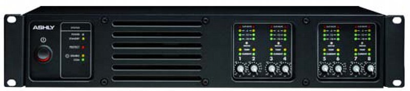 Ashly PEMA-8250 Protea Equipped Media Amplifier 8x8 Processor + 8 channel Amp (250 W)