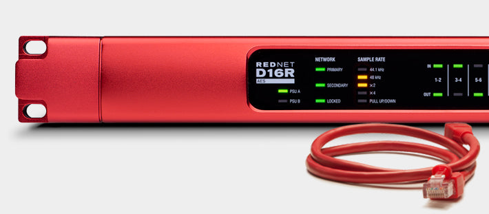 Focusrite Pro REDNET-D16R 6-channel AES3 I/O for Dante Audio over IP Networks 