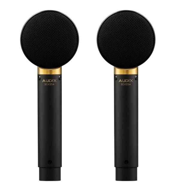 Audix SCX25AMP Matched Pair Of Large Diaphragm Condenser Microphones 