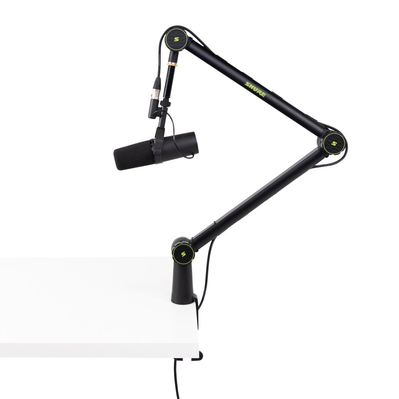 Gator SH-BROADCAST1 Shure Deluxe Articulating Desktop Mic Boom Stand 