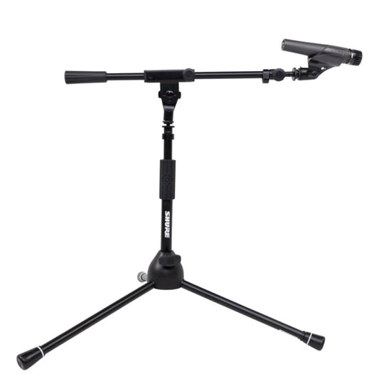 Gator Sh Tripodstandlp Low-Profile Tripod Mic Stand With Telescoping Boom