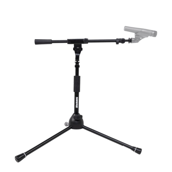 Gator Sh Tripodstandlp Low-Profile Tripod Mic Stand With Telescoping Boom 