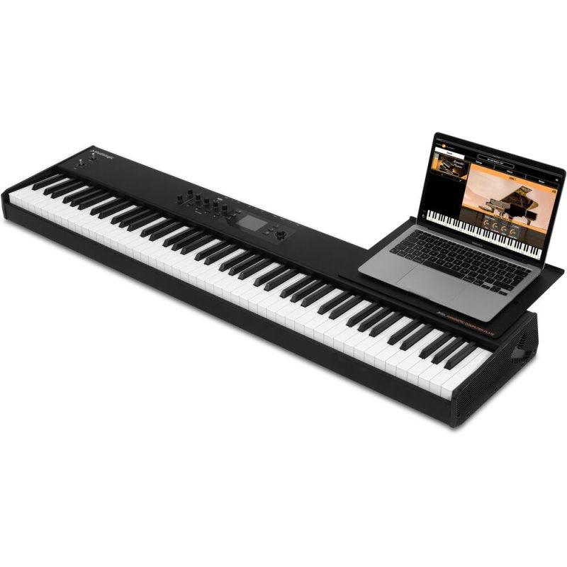 Studiologic-Fatar SL-COMPUTER-PLATE-MK2 Shelf Style Magnetic Keyboard Attachment for SL MK2, Black 