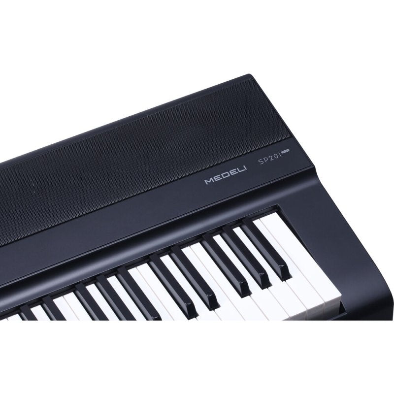 Medeli SP201P-BK 88-Key Weighted Portable Digital Piano with USB Midi and Audio, Black