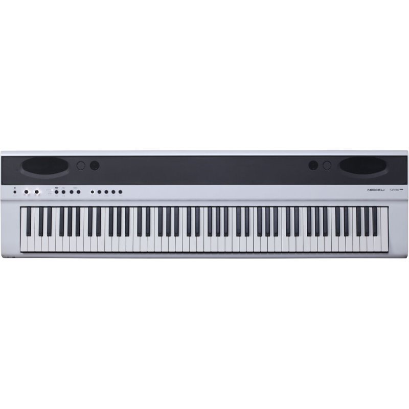 Medeli SP201P-WH 88-Key Weighted Portable Digital Piano with USB Midi and Audio, White 