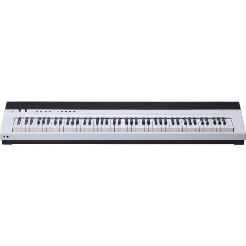 Medeli SP201P-WH 88-Key Weighted Portable Digital Piano with USB Midi and Audio, White 