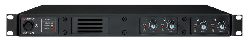Ashly SRA4075 Rackmount 4-Channel Power Amplifier - 40 Watts per Channel at 8 Ohms 