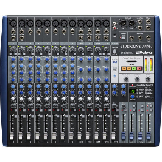 PreSonus USB-C 18-Channel Hybrid Performance and Recording Mixer