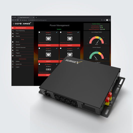 SurgeX SX-DC-8-1224-120 All-in-One Squid Power Management System