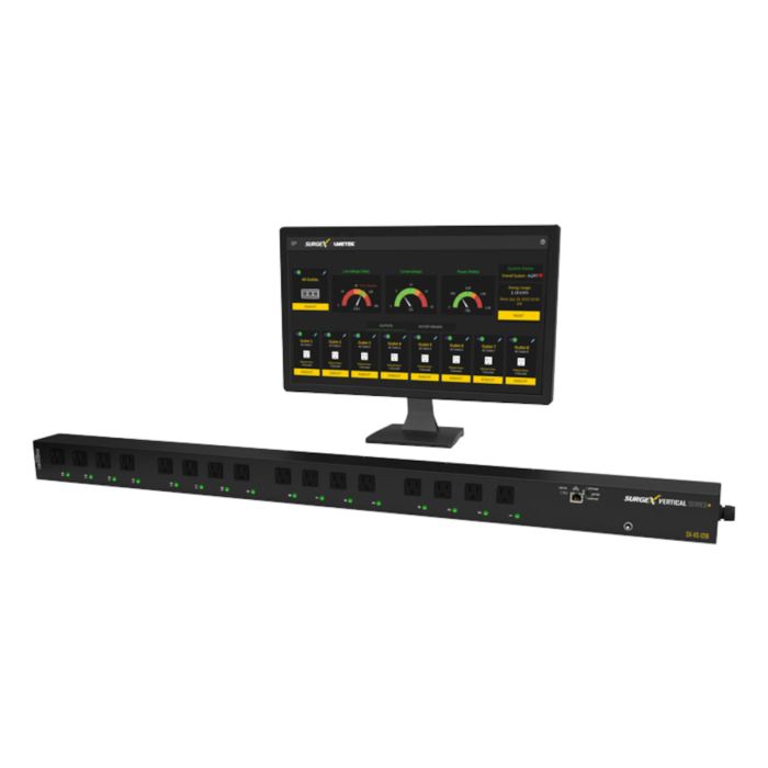 SurgeX SX-VS-1216 - 12A 16 Outlet Vertical Series+ Smart PDU