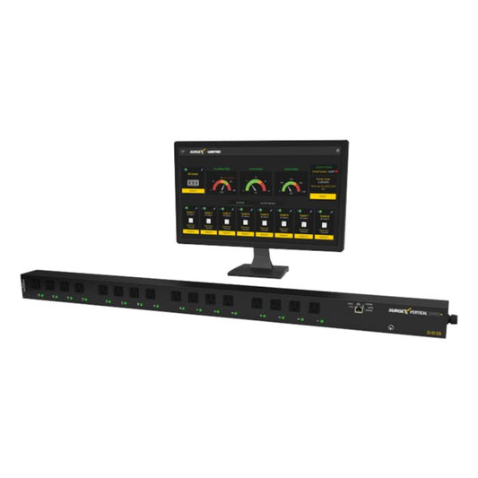 SurgeX SX-VS-1216 - 12A 16 Outlet Vertical Series+ Smart PDU