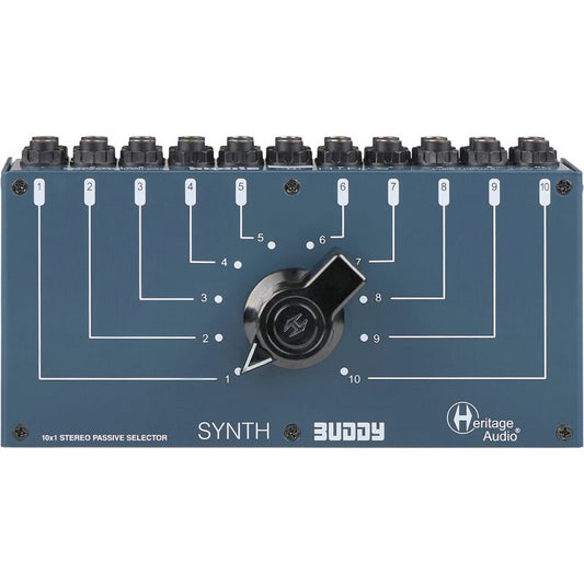 Heritage Audio Synth Buddy Passive 10-to-1 Stereo Passive Desktop Switch